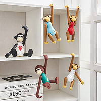 翻舊事 家居飾品猴子裝飾小擺件創意可愛桌面兒童房男孩書柜臥室房間布置