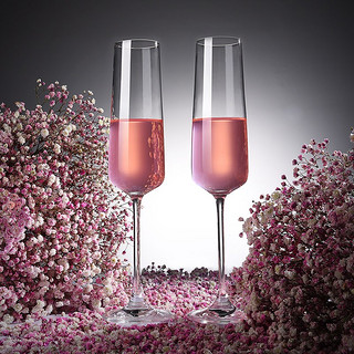 美杜 气泡香槟杯水晶玻璃杯红酒杯高脚杯长笛型酒杯
