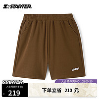 STARTER | 针织短裤男女款2023百搭学院风宽松纯棉运动休闲五分裤