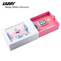 PLUS會員：LAMY 凌美 鋼筆 VT1904-PI 嗶哩嗶哩 白桿粉夾 EF尖 禮盒裝