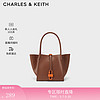 CHARLES & KEITH CHARLES&KEITH大容量手提單肩托特包包女包女士CK2-30781852 Brown棕色 L