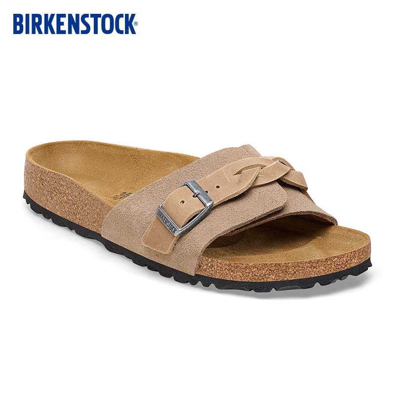 BIRKENSTOCK勃肯软木拖鞋女款时尚简约外穿拖鞋Oita系列 沙色窄版1026730 38