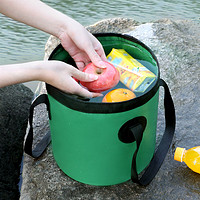 SingleLady 尚官 戶外便攜式可折疊儲水桶袋空桶釣魚桶水盆旅行露營裝水桶野餐水桶