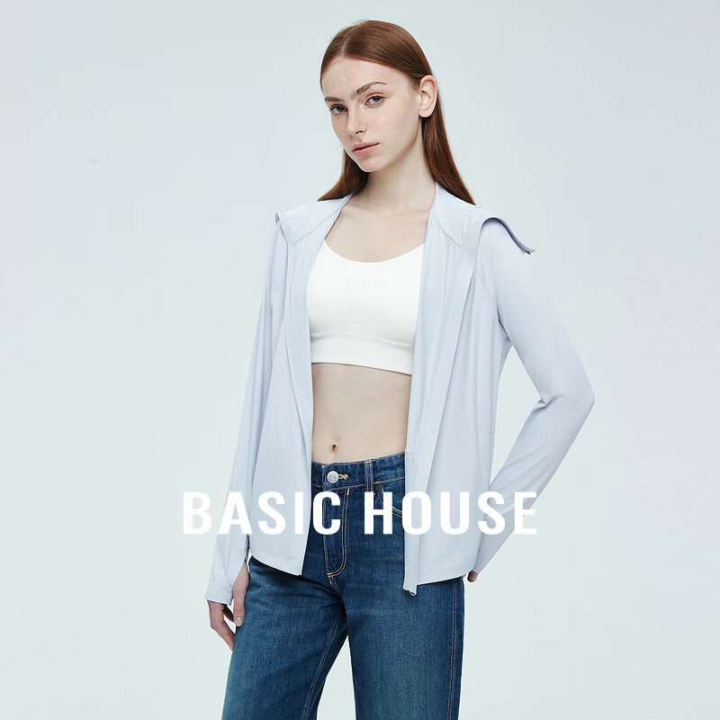 百家好（Basic House）Basic House/百家好女士防晒服B9994B50022 冰川蓝 S