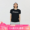 Kappa 卡帕 复古运动短袖男字母印花T恤索罗娜休闲半袖K0E12TD01