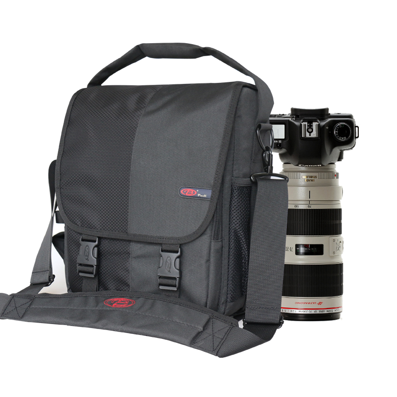 宝罗 单反相机包 单肩摄影包 适用佳能尼康70D 60D D90大号装大机身D3 D4 70-200 BL-1313大号黑色