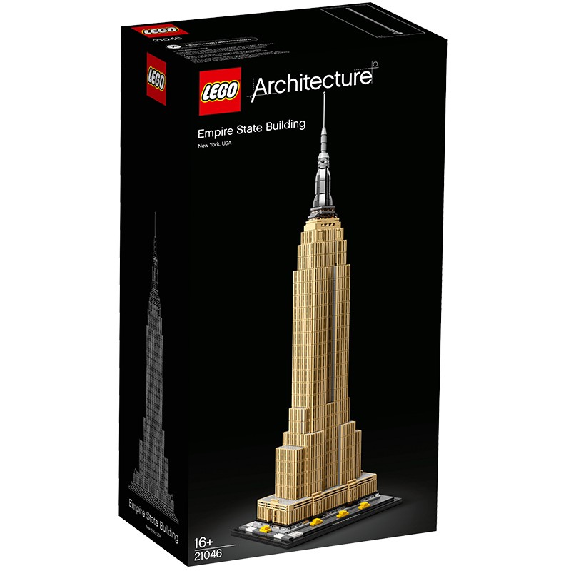 乐高（LEGO） 建筑街景天际线男女孩拼搭积木玩具粉丝收藏 21046 帝国大厦