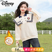 百億補貼：Disney 迪士尼 女童衛衣春秋新款外穿洋氣兒童衛衣女大童春裝學院風潮外套