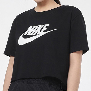 NIKE 耐克 大Logo 运动针织女装短袖T恤