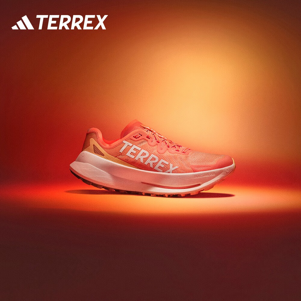 adidas AGRAVIC SPEED ULTRA大速流星越野跑鞋女子阿迪达斯TERREX 橙色/白色 37