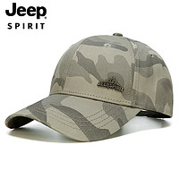 Jeep 吉普 帽子男士棒球帽時尚潮流鴨舌帽休閑戶外遮陽帽登山太陽帽A0754