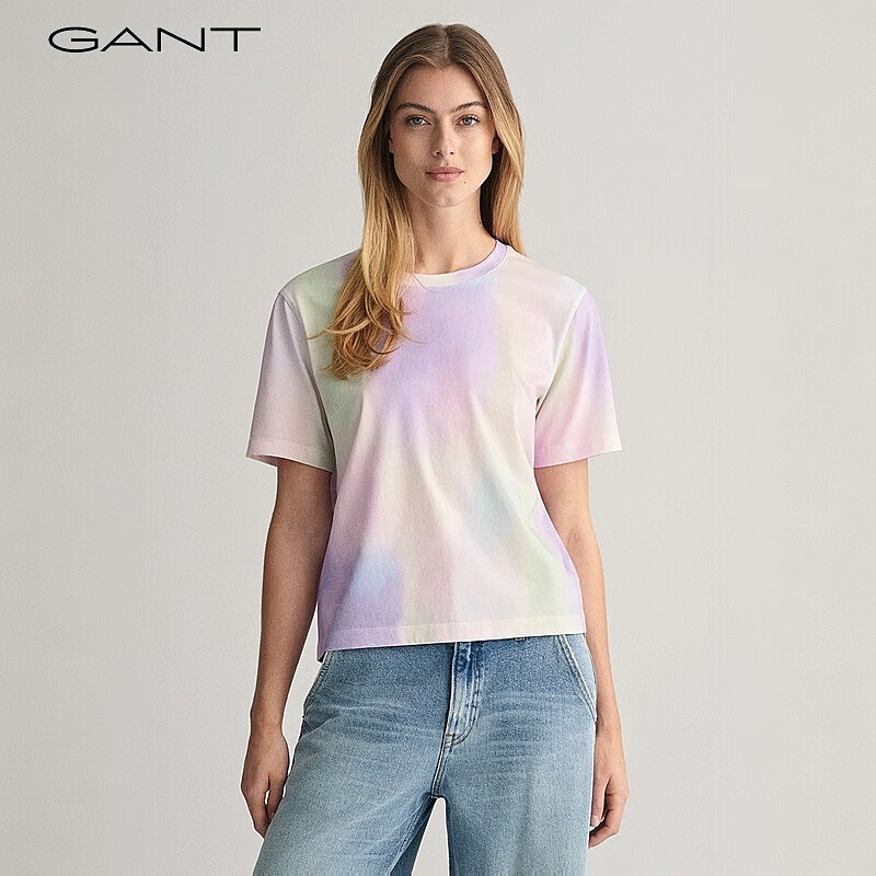 GANT甘特2024春季女装彩色时尚T恤|844200906 113-蛋壳白 XS