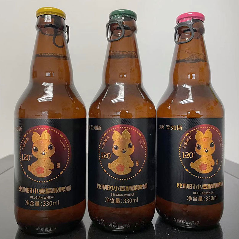 【临期清仓】黑兔比利时小麦精酿啤酒瓶装330ml*6瓶