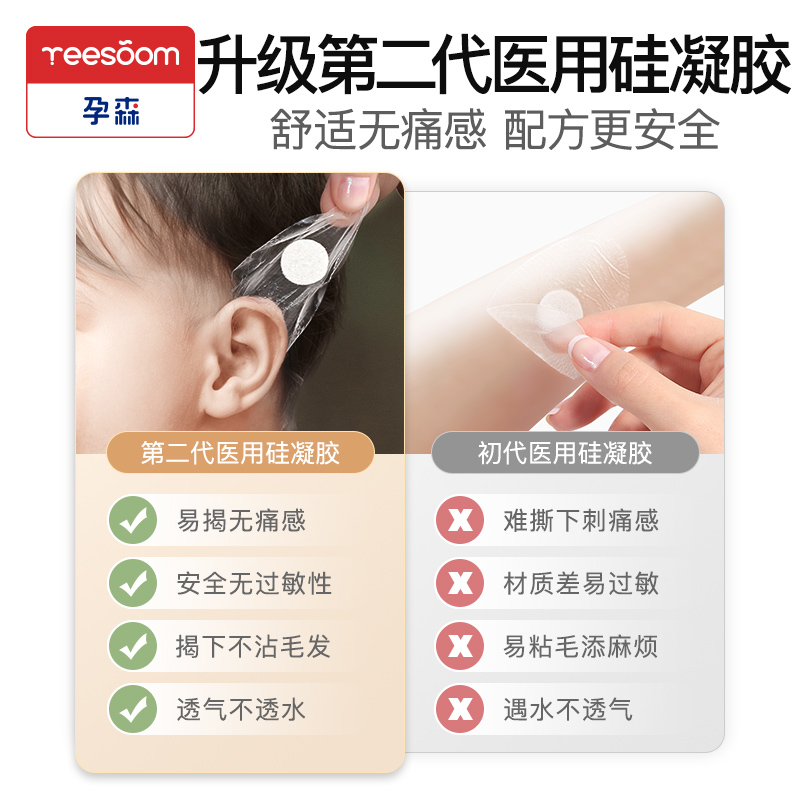 英国yeesom婴儿洗澡护耳耳朵防进水宝宝洗头防水耳贴儿童耳罩