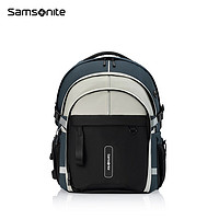 Samsonite 新秀麗 雙肩背包商務通勤電腦包可掛靠男士雙肩包 NX3 海軍藍