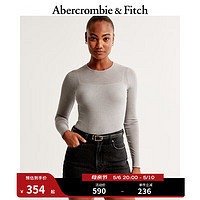 ABERCROMBIE & FITCH女装 24春夏美式风复古辣妹高腰老爹短裤 KI149-4005 黑色 25R 25R(160/66A)标准版