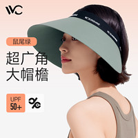 百億補貼：VVC 防曬遮陽帽空頂女夏加大帽檐遮側臉太陽帽防紫外線帽VGM4S256