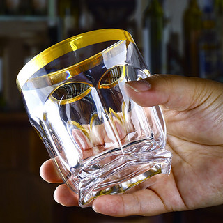 Glass 高斯 捷克进口水晶玻璃啤酒杯威士忌杯洋酒杯捷克啤酒杯酒具 古典款 250ml
