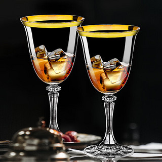 Glass 高斯 捷克高级进口水晶红酒杯设计感复古式欧式风轻奢风高档高脚杯礼盒 大号对杯礼盒