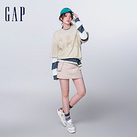 Gap男女装2024夏季法式圈织软短袖T恤889779