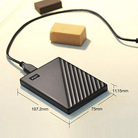 西部數據 WD西部數據MyPassport移動硬盤機械大容量外接存儲電腦外置1T2T
