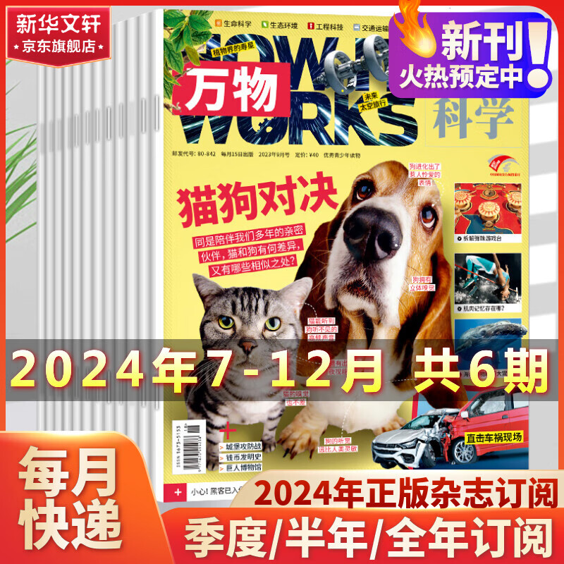 万物杂志2024/2025年新刊订阅 8-15岁少儿青少年科普类杂志读物How it works中文版非过期刊增刊 【2024下半年】2024年7月-2024年12月