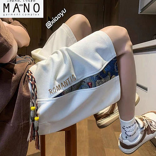 Mano 美式短裤男潮牌夏季新款薄款宽松大码学生运动休闲五分裤子潮