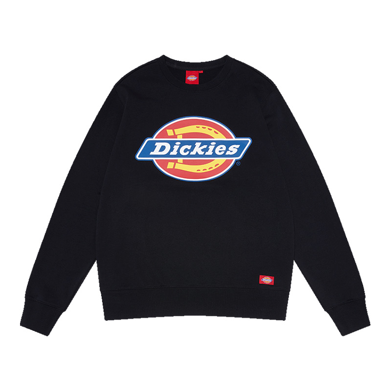 Dickies经典logo印花圆领休闲长袖休闲卫衣