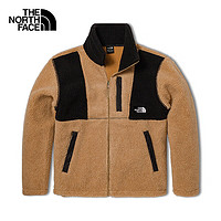 The North Face北面羊羔绒外套户外保暖厚绒夹克新87VM KOM/卡其色 XL