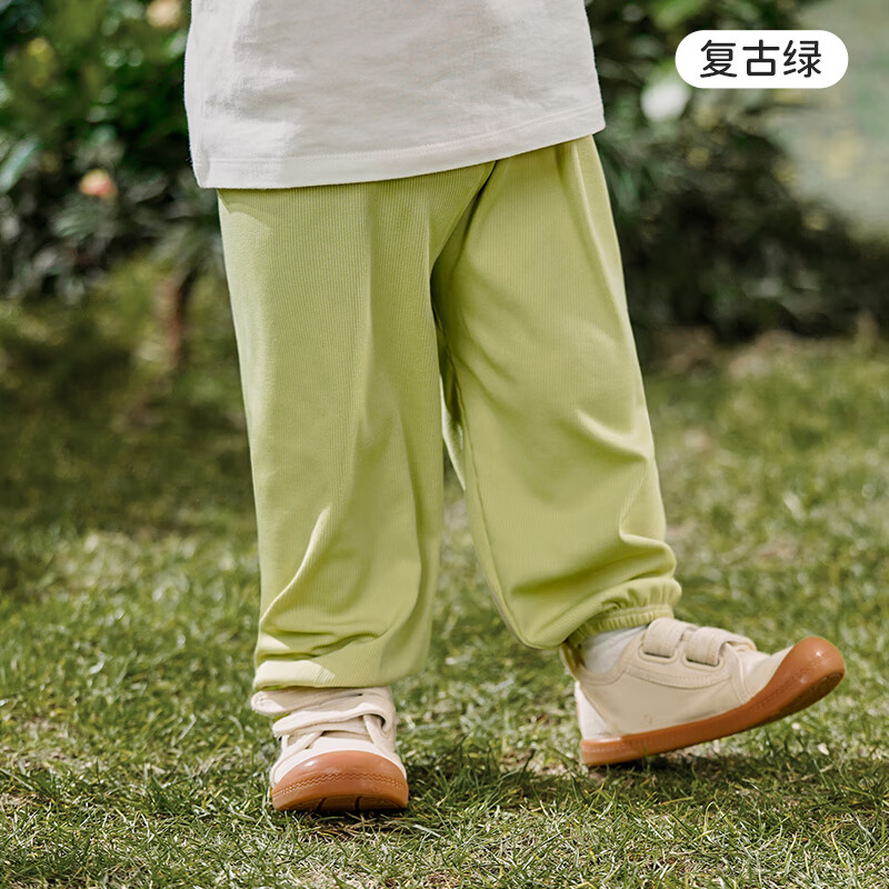 欧孕（OUYUN）宝宝夏季防蚊裤薄款休闲透气儿童灯笼裤子 复古绿 120cm
