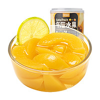88VIP：三只松鼠 水果罐頭黃桃檸檬312gx1罐新鮮混合水果水果干零食桃肉