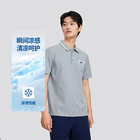 SKECHERS 斯凱奇 珠地棉涼感運動polo衫男撞色翻領男polot恤