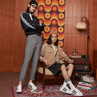 adidas ORIGINALS SUPERSTAR系列 中性休閑運動鞋 EG4958 白色/金標 35