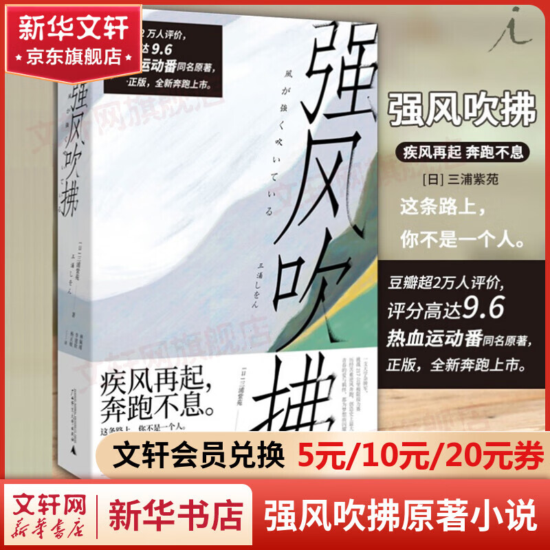 强风吹拂小说 三浦紫苑电影同名小说 青春的爱百元之恋励志校园日本文学