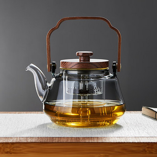 美斯尼 煮茶壶玻璃煮茶器蒸茶器提梁泡茶壶功夫茶具 楚风煮茶壶