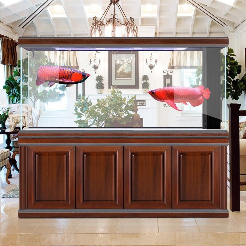 汉霸 超白玻璃大型龙鱼缸 标准款1.2米长x40cm宽x158cm高(靠墙) 客厅 标准款1.2米长x40cm宽(靠墙)
