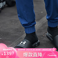 安德瑪 UNDERARMOUR）春夏Ansa男子運動休閑拖鞋3023761 黑色004 41