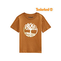 Timberland 自營｜Timberland添柏嵐T恤男女款棕色圓領短袖簡約百搭潮流運動