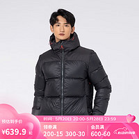 DECATHLON 迪卡儂 羽絨服男冬季加厚運動男款-黑色-2022新色XL-4691007