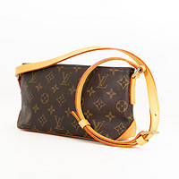 LOUIS VUITTON 中古95新lv/路易威登/帆船系列老花斜挎包植鞣革內里更新