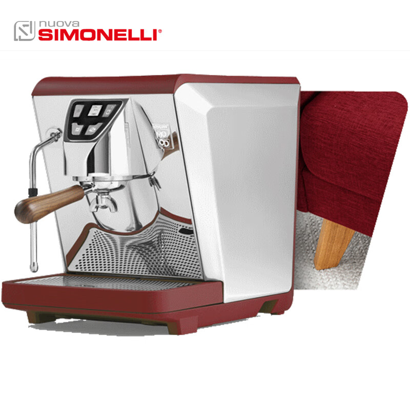 nuova SIMONELLI半自动咖啡机OSCAR MOOD 诺瓦西莫内丽奥斯卡意式水箱版家用机器 丝绒红色