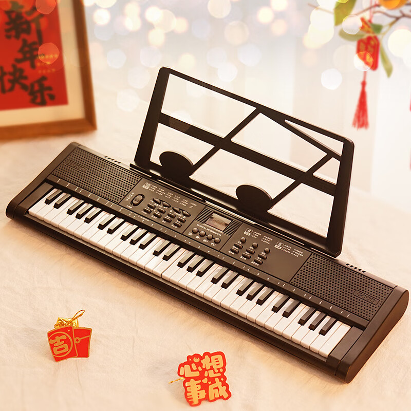 俏娃宝贝（QIAO WA BAO BEI）儿童电子琴小钢琴可弹奏男孩小女孩1-2-3岁乐器多功能初学者