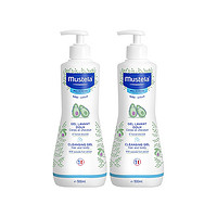 Mustela 妙思樂 溫和清潔嬰兒洗發沐浴露 500ml*2