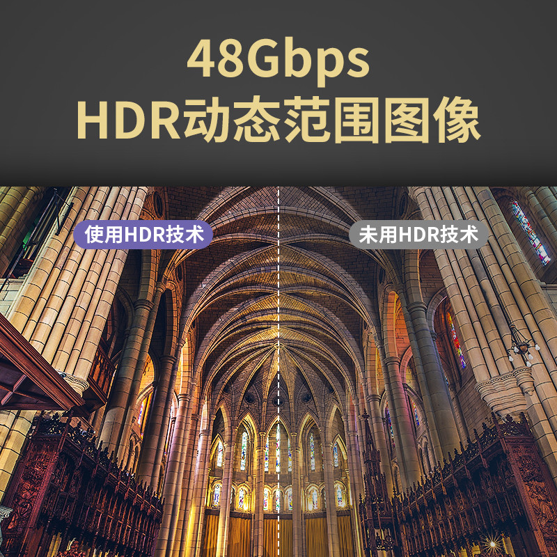 斯格hdmi2.1高清线8k投影仪连接线240hz电脑电视机顶盒数据线2.0