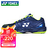 YONEX 尤尼克斯 羽毛球鞋男鞋女鞋yy運動鞋透氣SHB-100DRCR 藏青黃 41