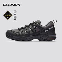 salomon 薩洛蒙 女款 戶外運動舒適透氣輕量防水減震防護徒步鞋 X BRAZE GTX 磁鐵灰 471807 6 (39 1/3)