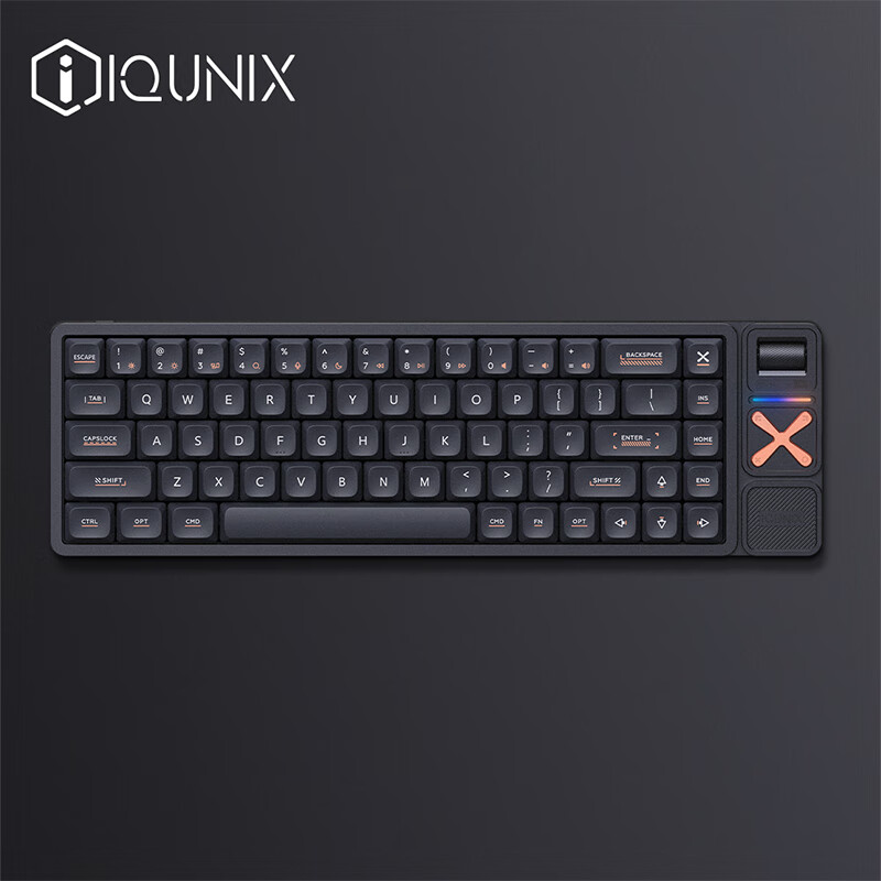 IQUNIX MG65系列矮轴机械键盘无线三模适配Mac平板办公超薄游戏 MG65-Pro 夜游黑