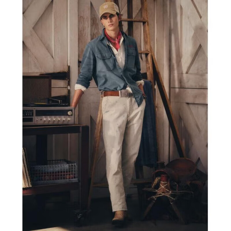 Polo Ralph Lauren男士牛仔裤美式复古款美版裤西部牛仔风格男裤 32x32