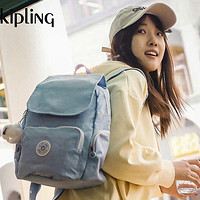 PLUS會員：kipling 凱普林 CITY ZIP系列 輕便帆布雙肩包 s碼