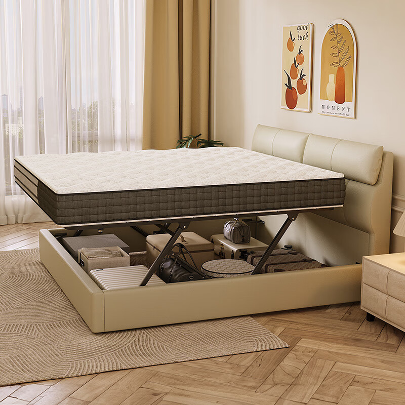 索菲亚家品床垫 乳胶床垫1.8X2米 独立袋装弹簧分区垫软硬适中双人床垫 1.8M